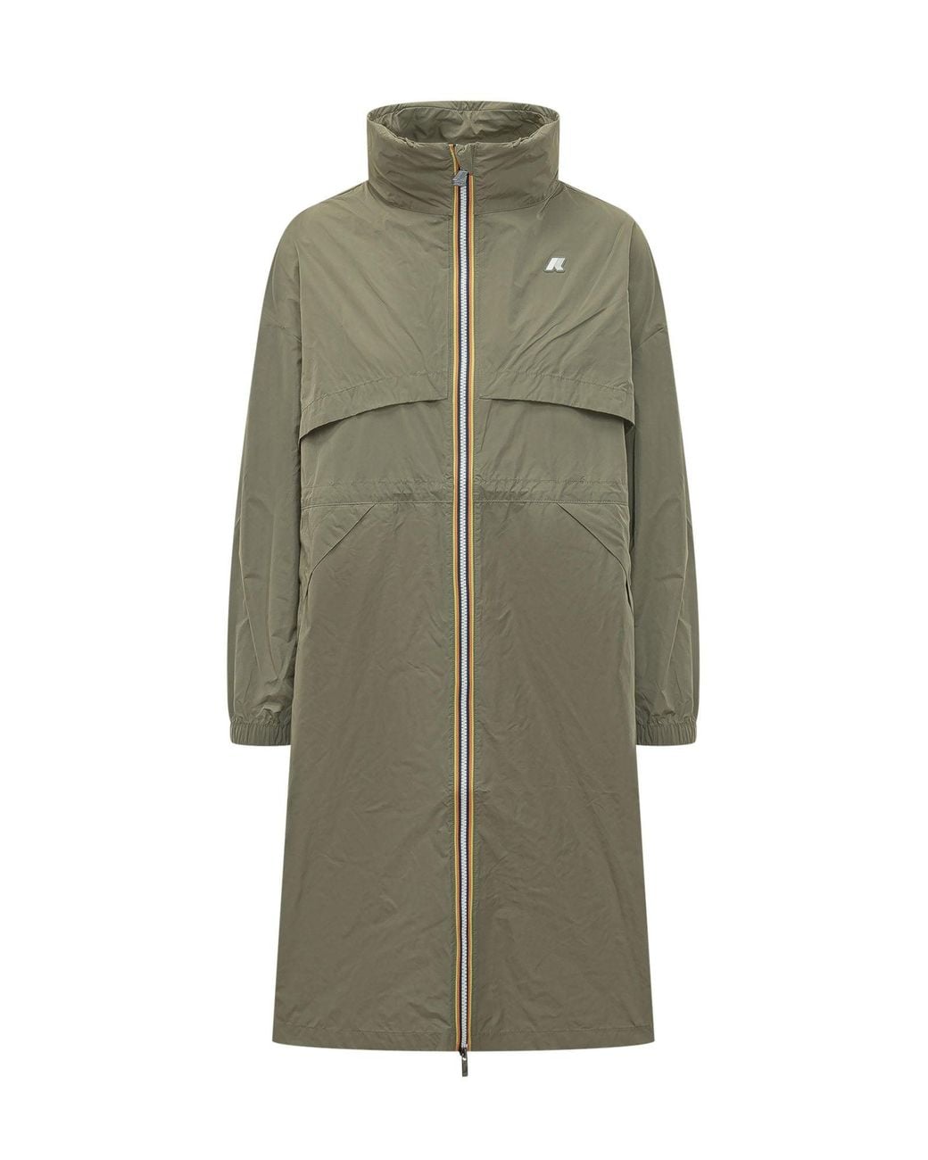 K-Way Green Lightweight Spring Jacket With Zip