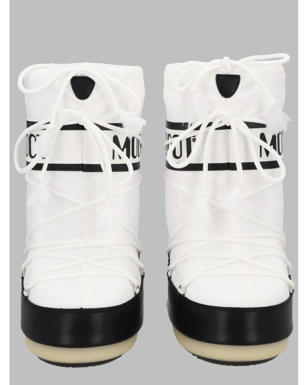 Moon Boot White Icon Mini Nylon Boots For Girls