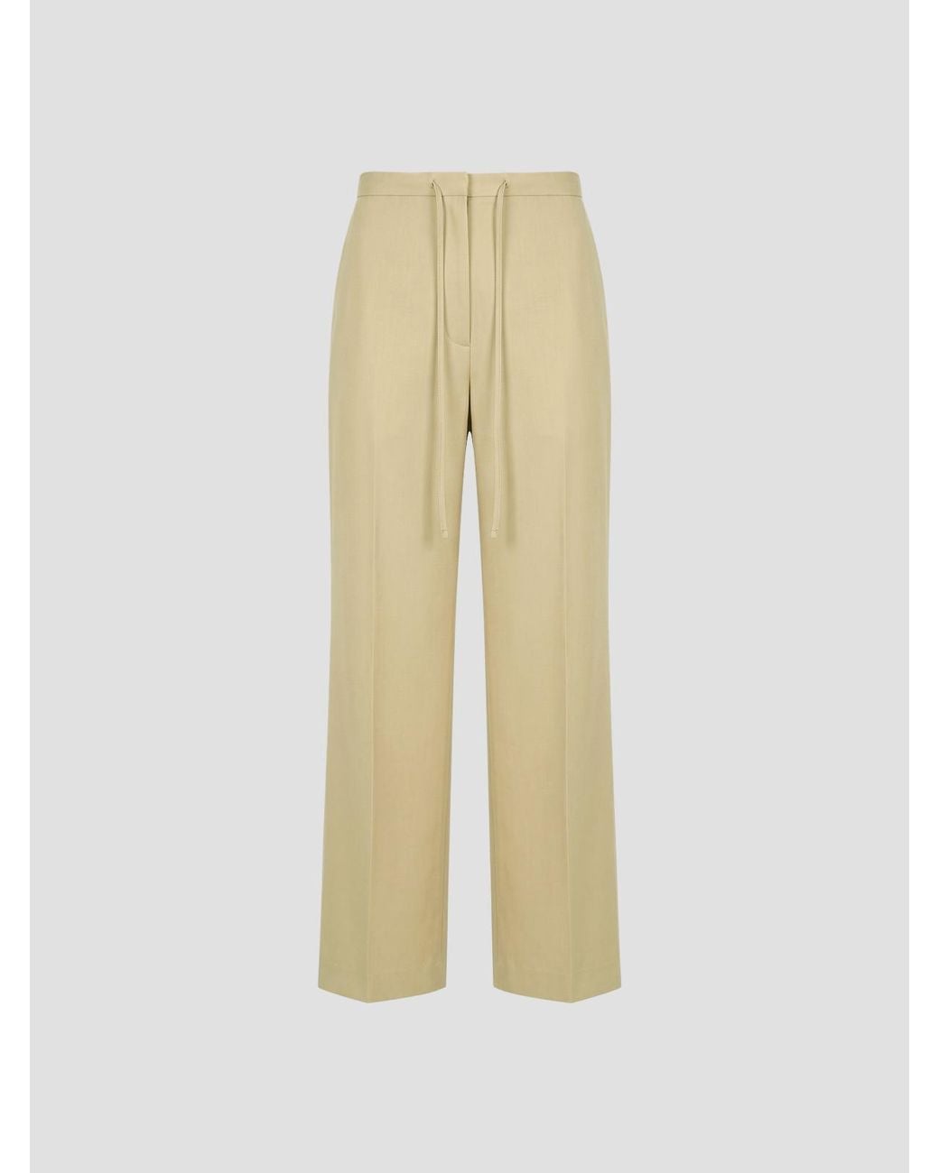Rohe White Drawstring Trousers For Effortless Style