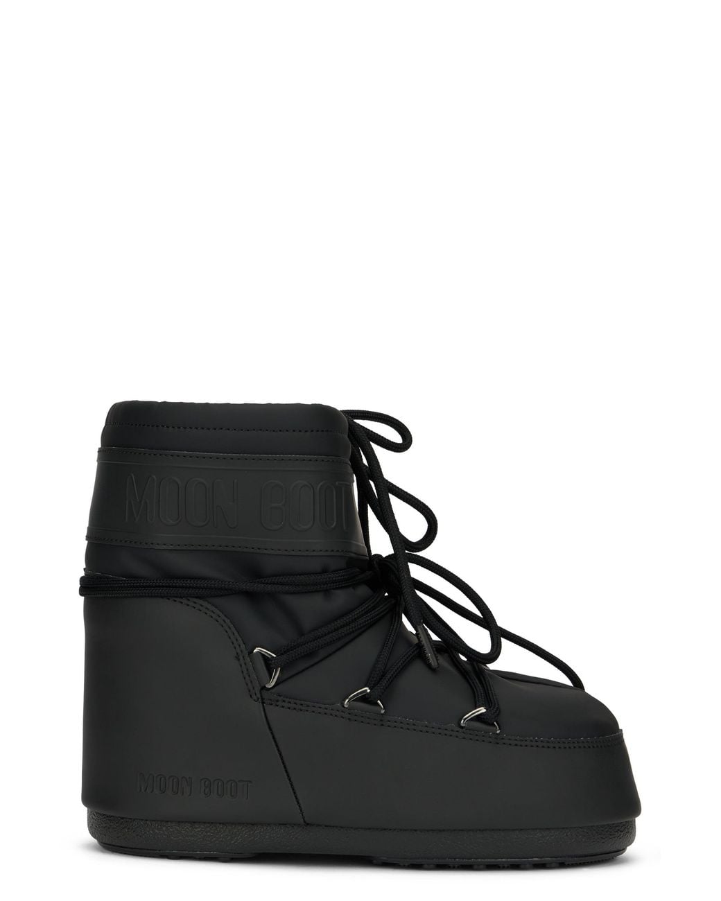 Moon Boot Black Icon Low Rubber Boot