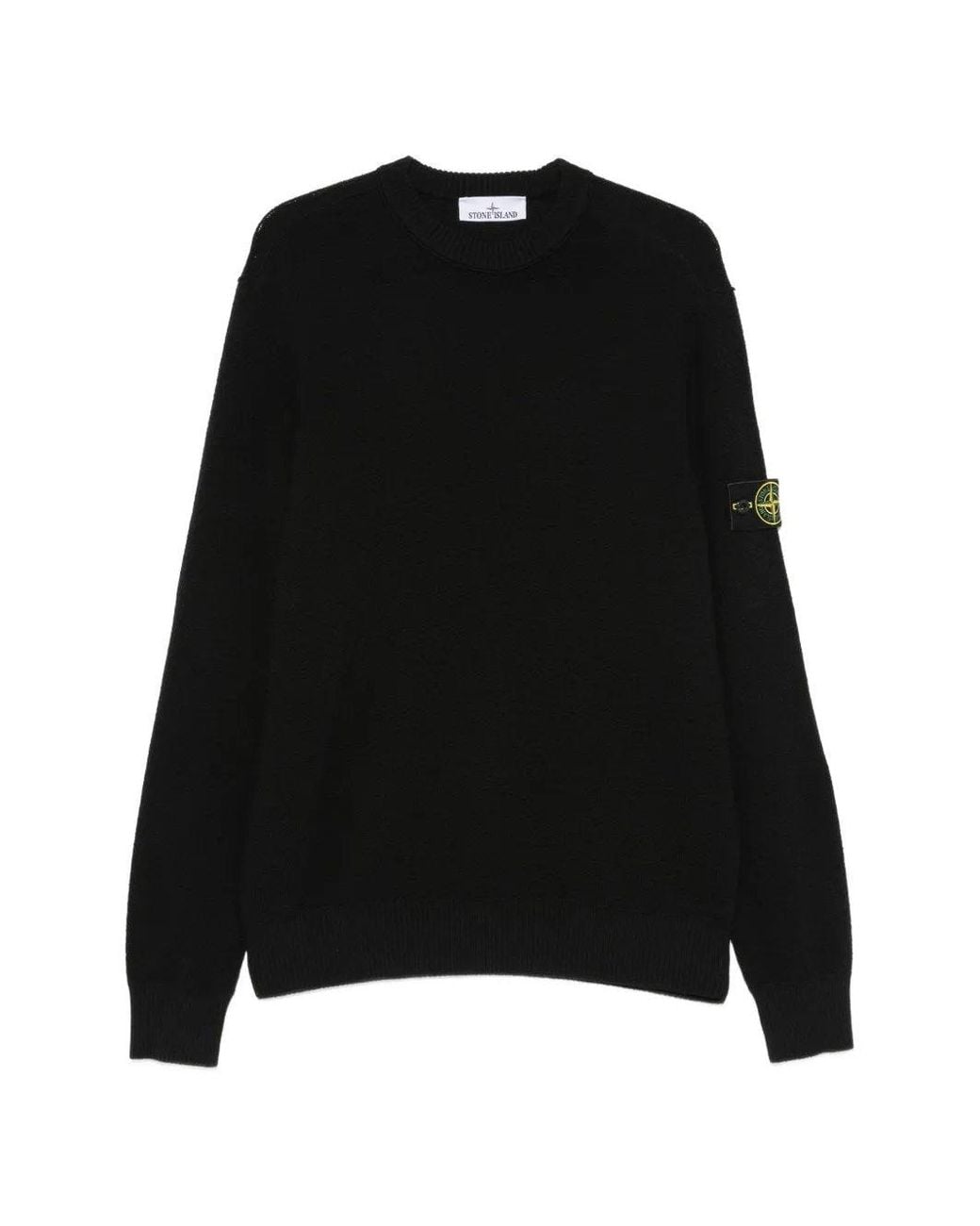 Stone Island Black Inspired Crewneck Sweater For for men