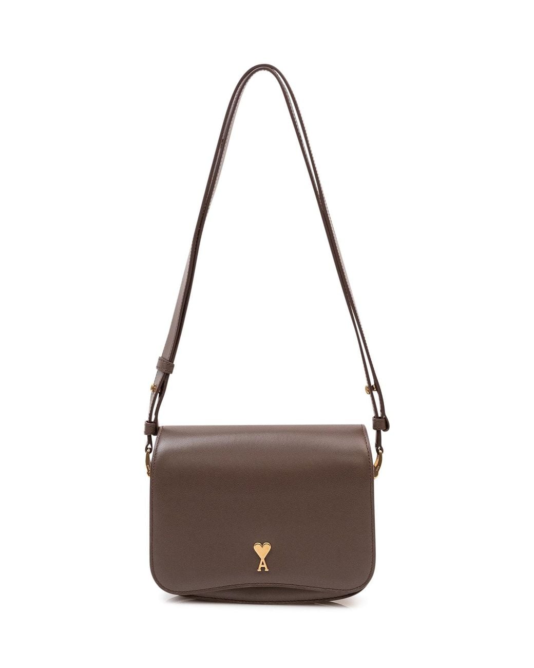 AMI Brown Paris Handbag