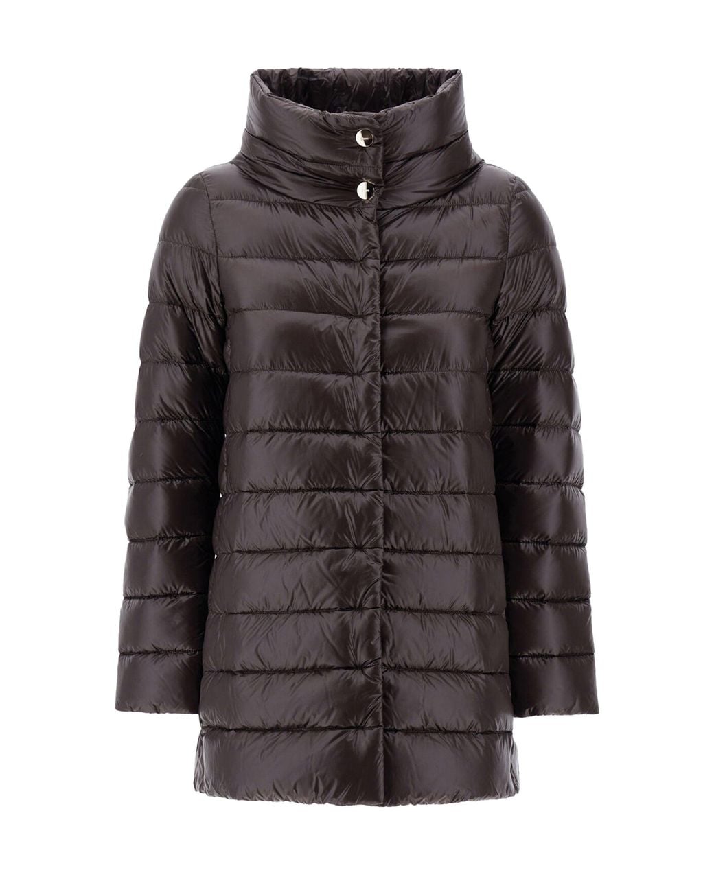 Herno Gray Puffer Jacket Amelia