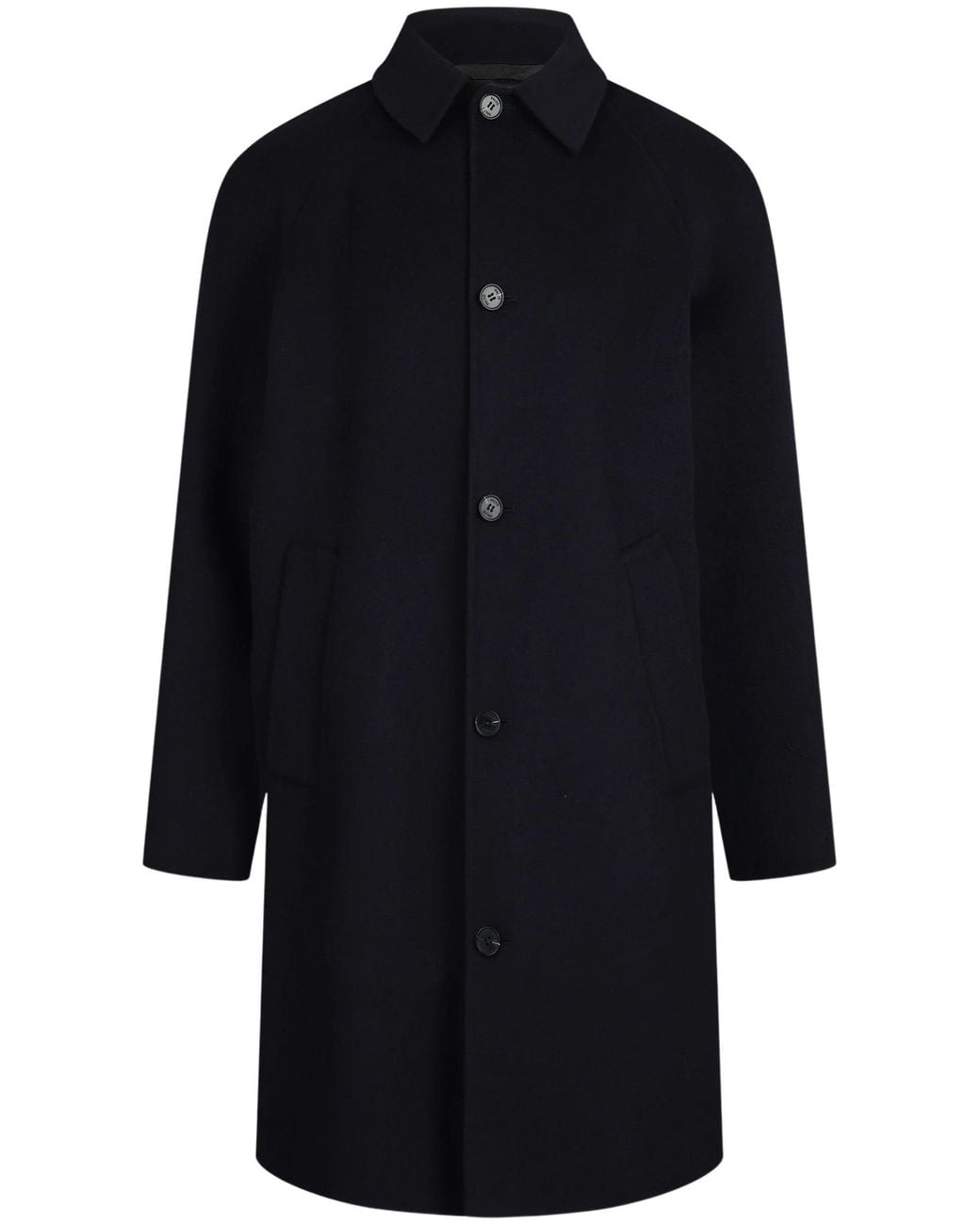 Paltò Blue Wool-Blend Coat for men