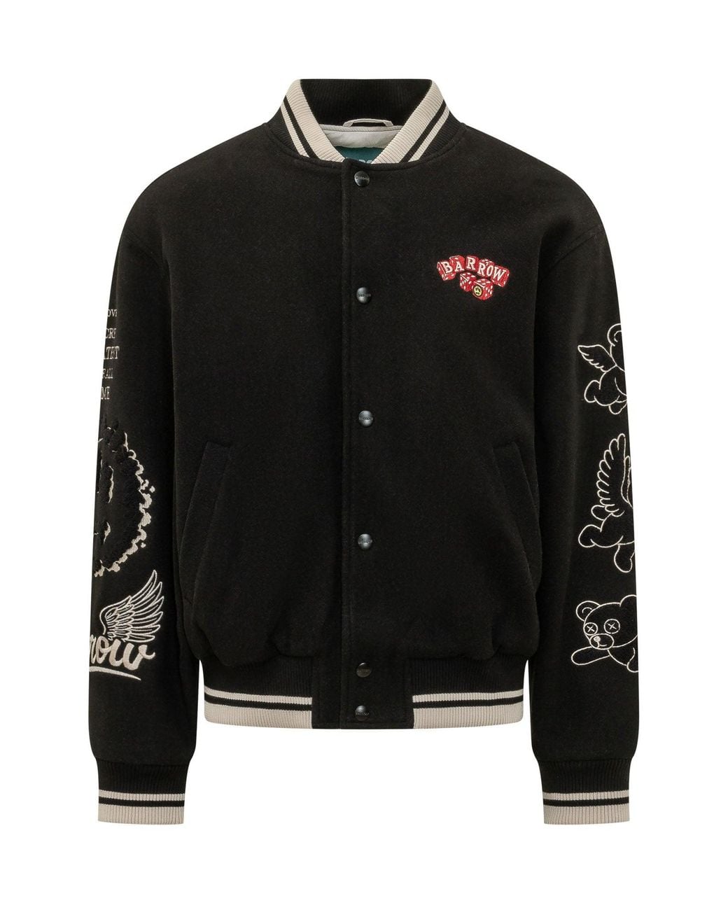 Barrow Black Collage Print Jacket