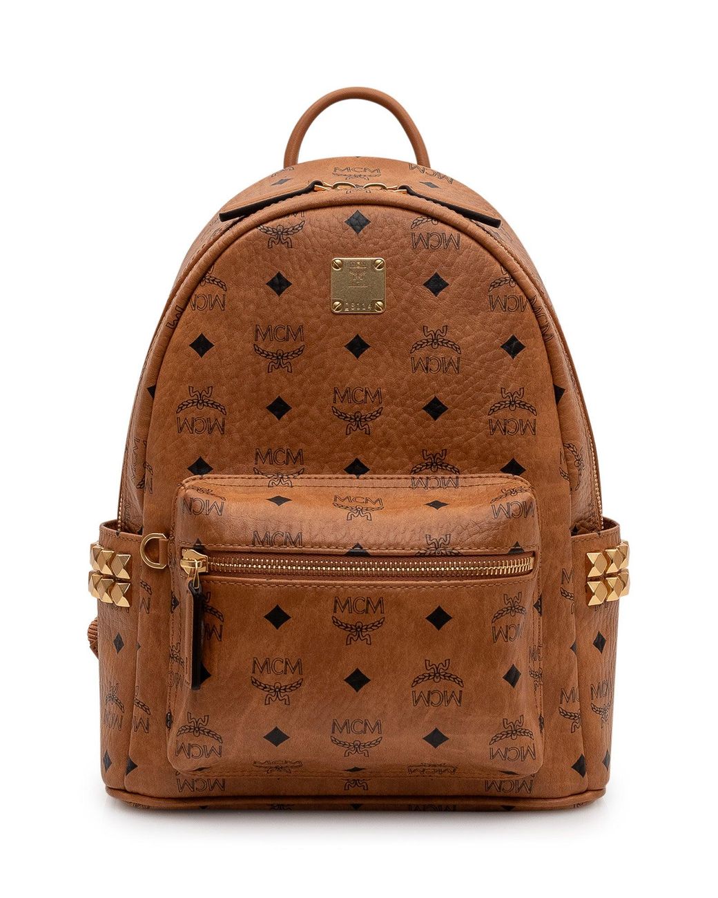 MCM Brown Mini Stark Small Backpack