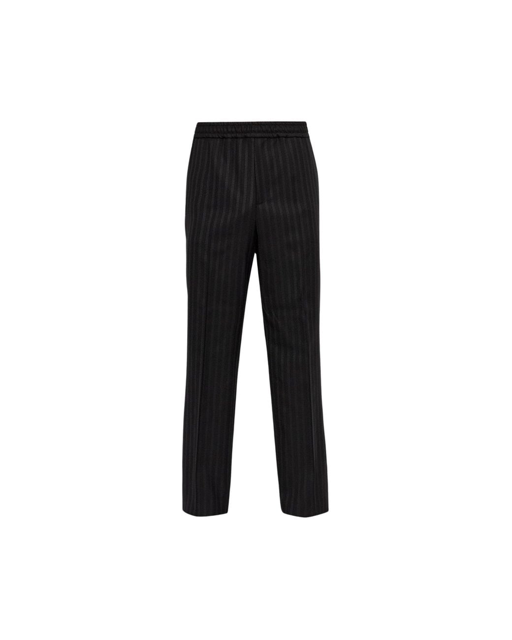 Versace Black 100% Wool Trousers for men