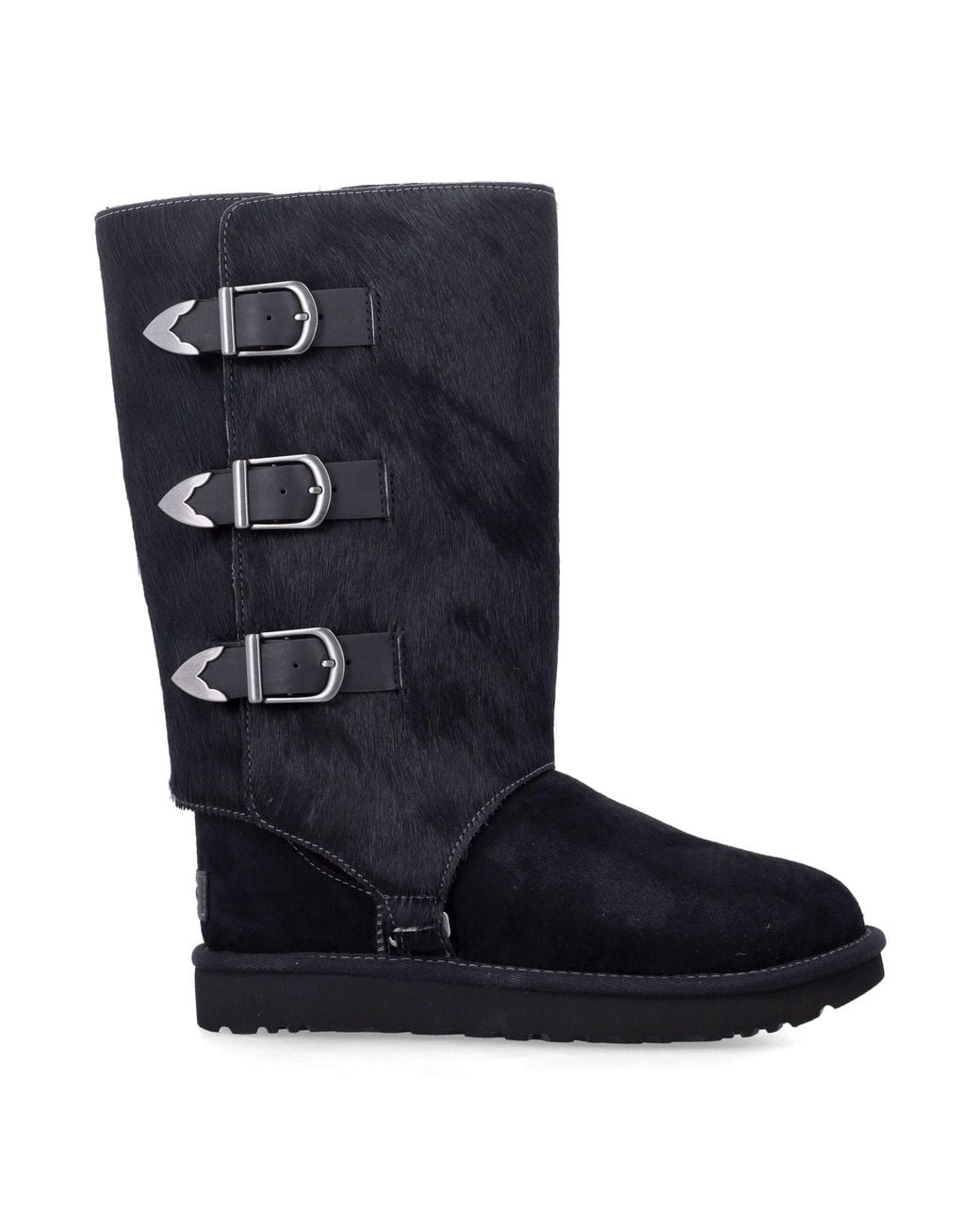 Ugg Blue Tall Buckle Shearling Boot