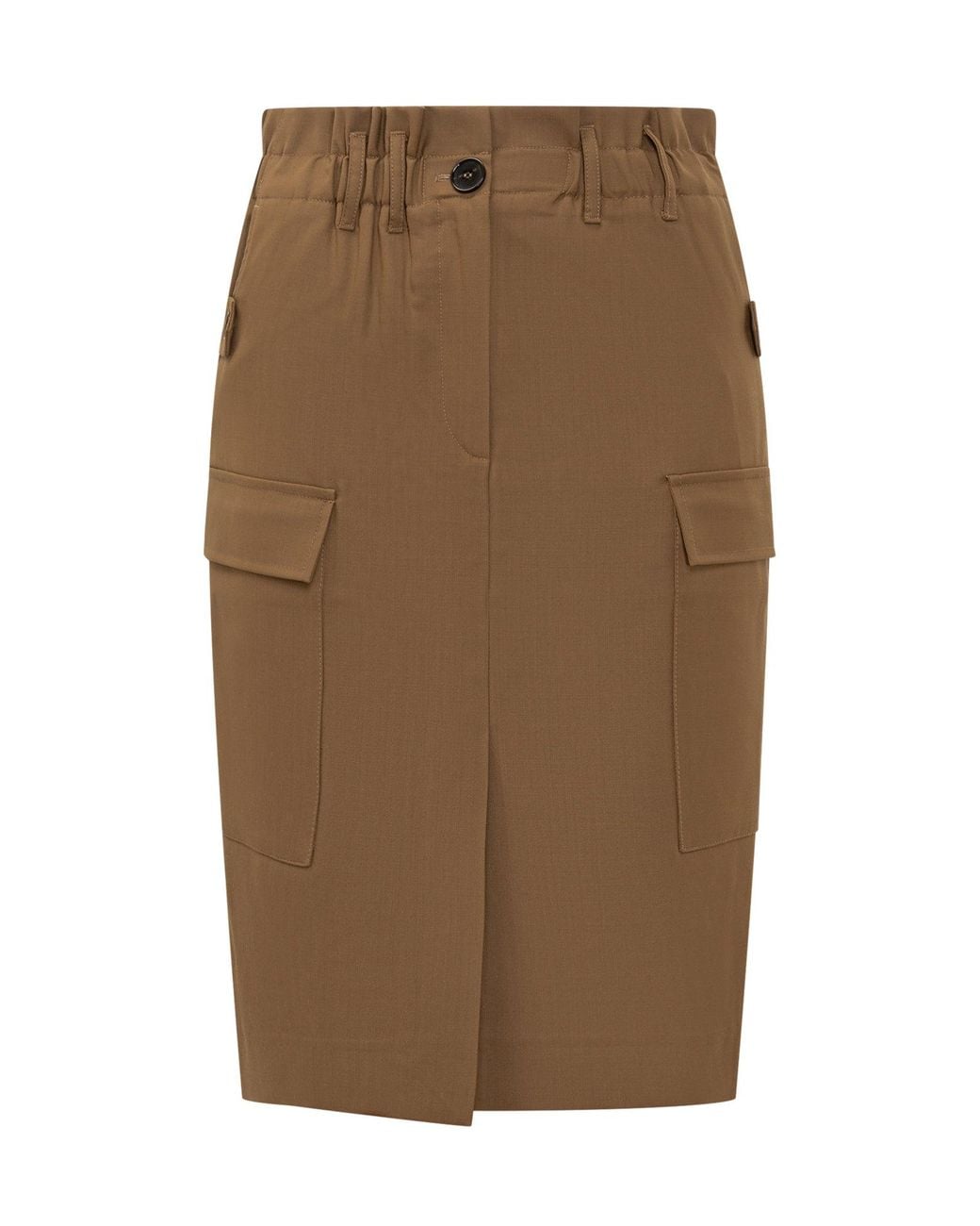 IRO Brown Cargo Mini Skirt