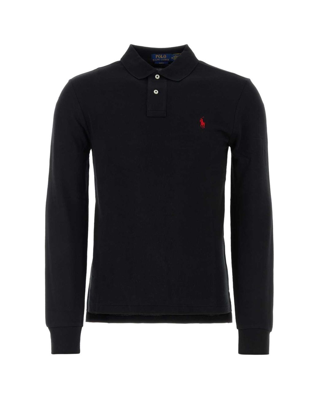 Polo Ralph Lauren Black Basic Mesh-Lsl-Knt for men