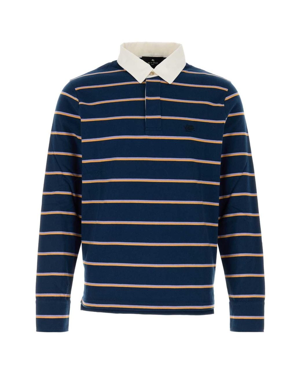 Etro Blue Stripes Polo for men