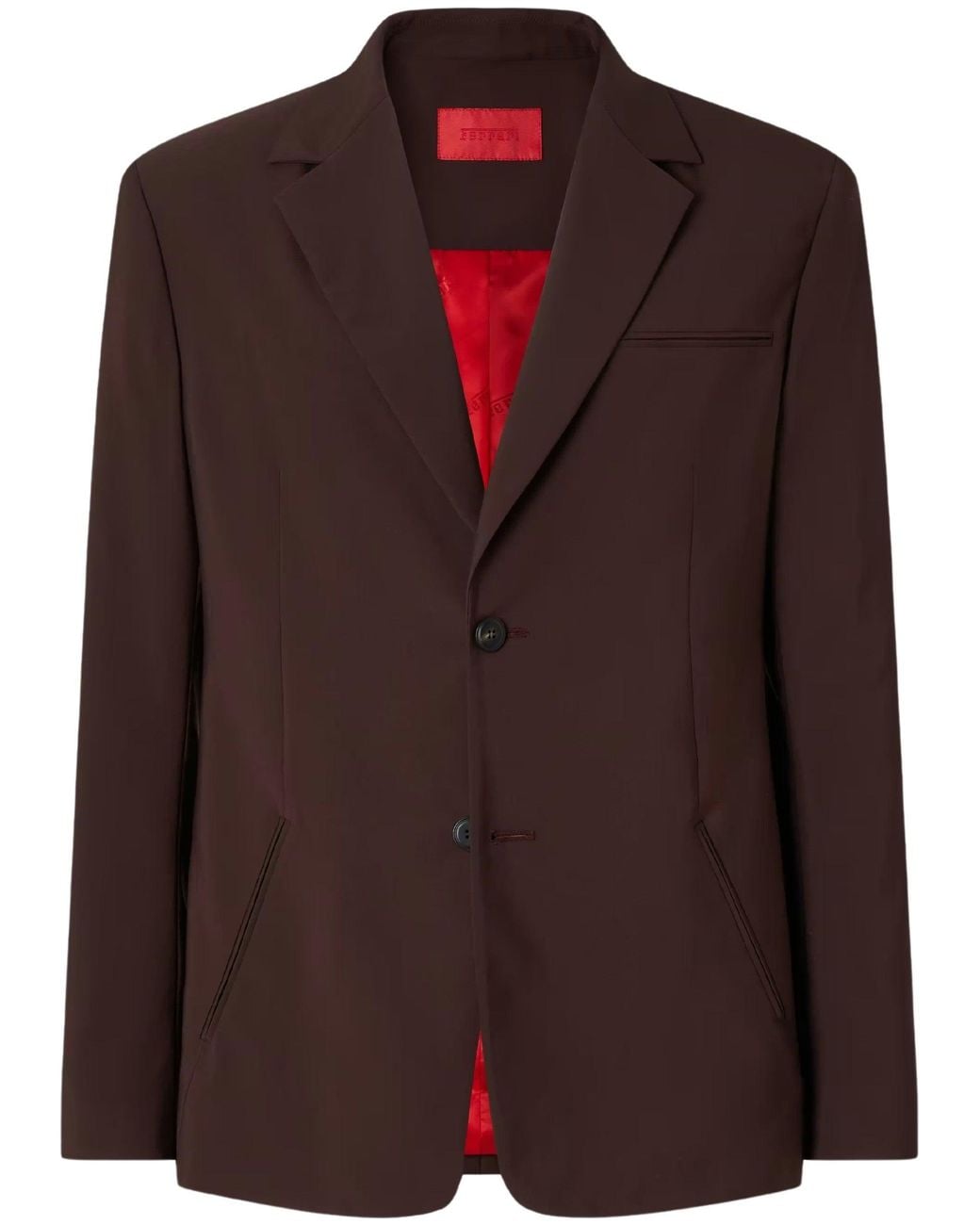 Ferrari Brown Wool & Nylon Jacket for men