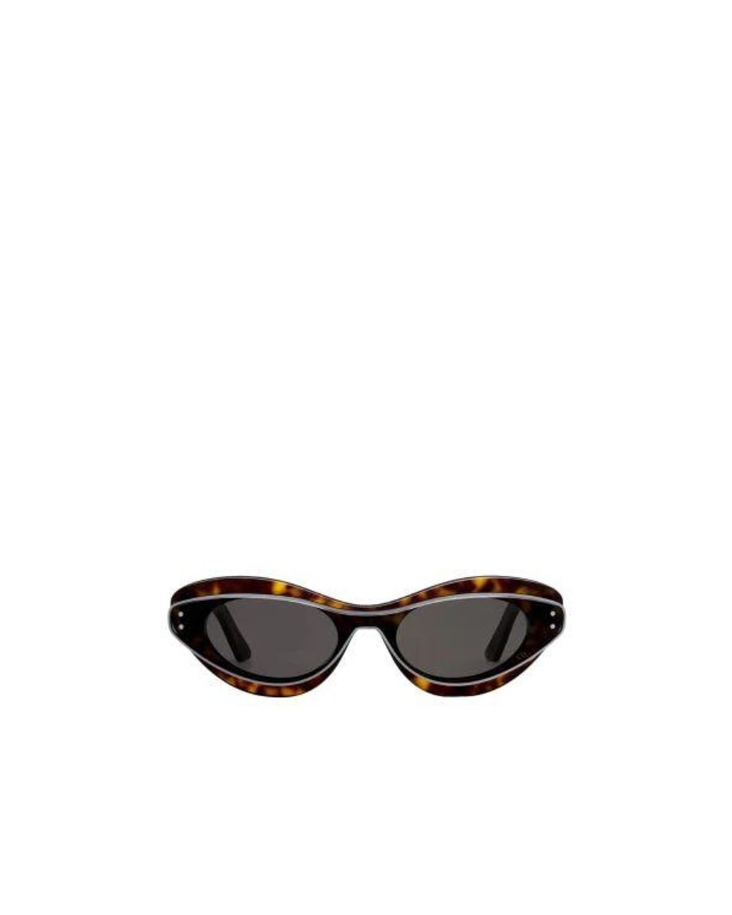 Dior White Cat-Eye Sunglasses