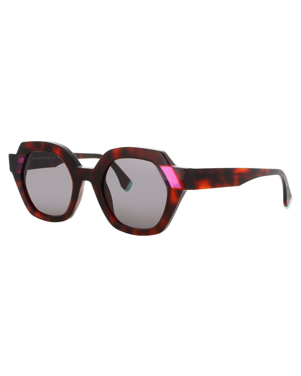 Face A Face Black Geometric Acetate Sunglasses