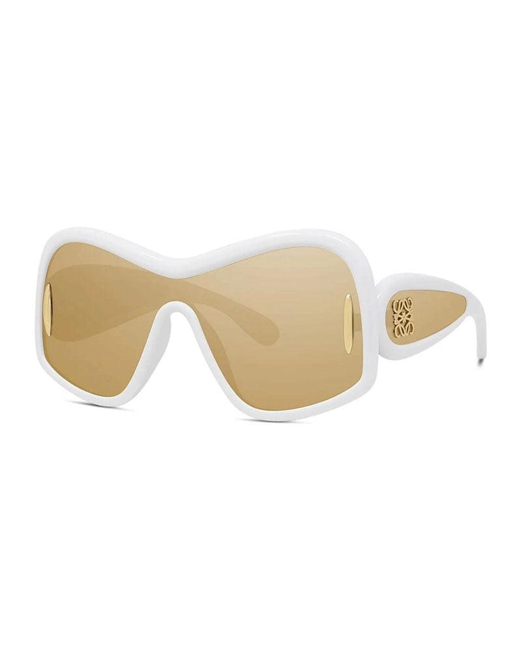 Loewe White Mini Mirror Sunglasses