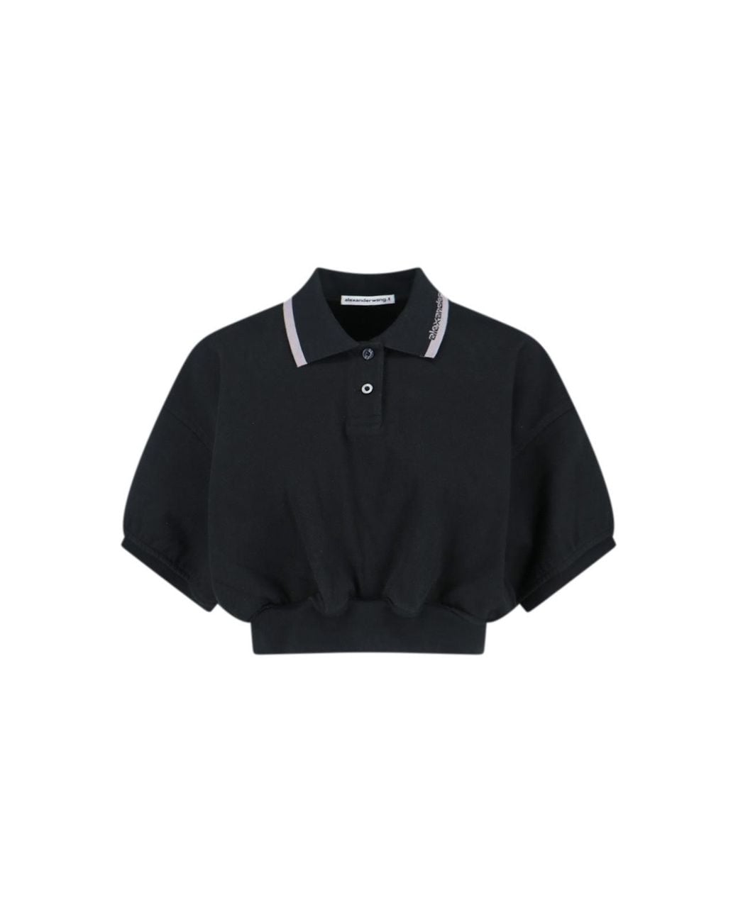 Alexander Wang Black Logo Polo