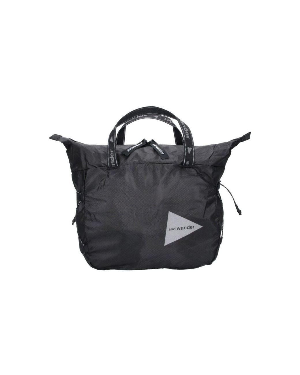 And Wander Black Packable Tote Bag for men