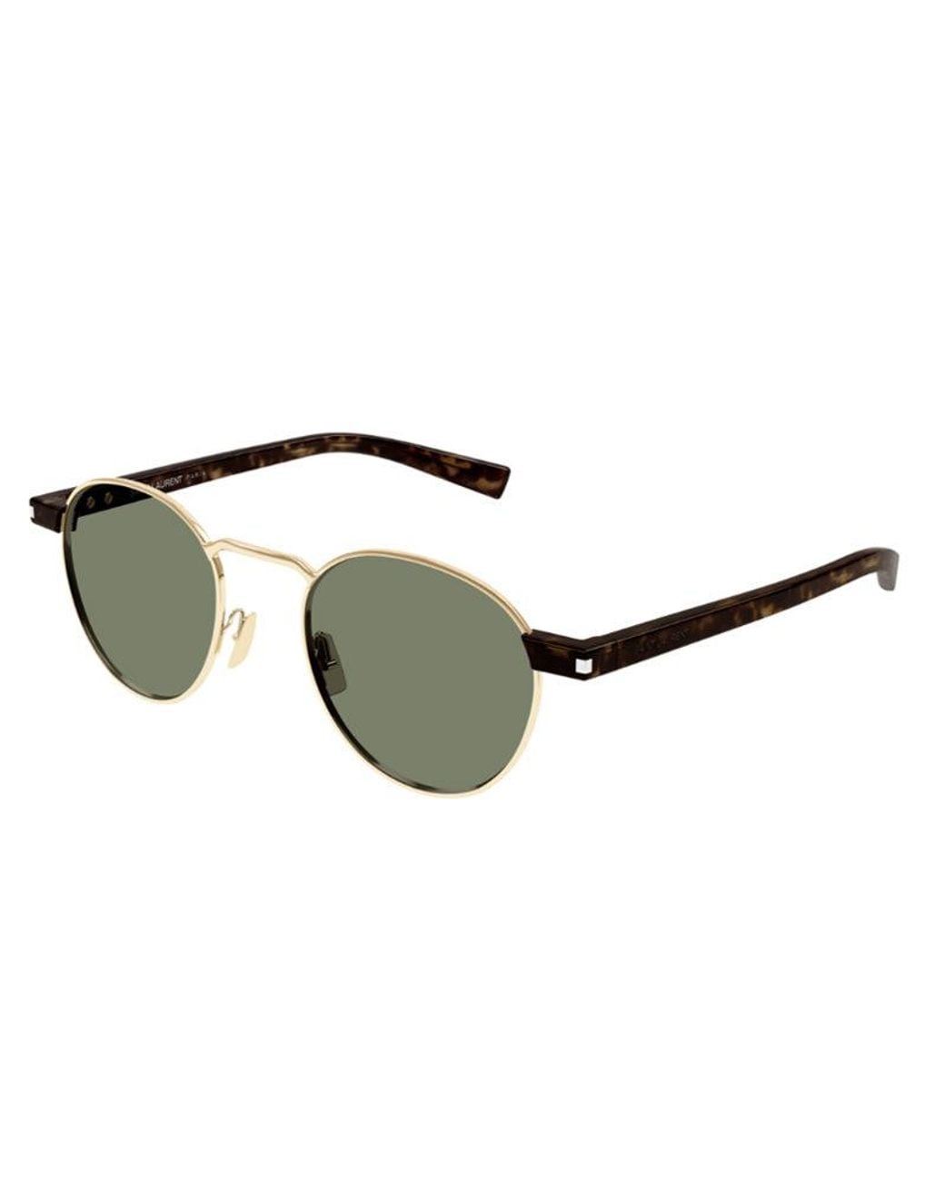 Saint Laurent Green Round Sunglasses for men