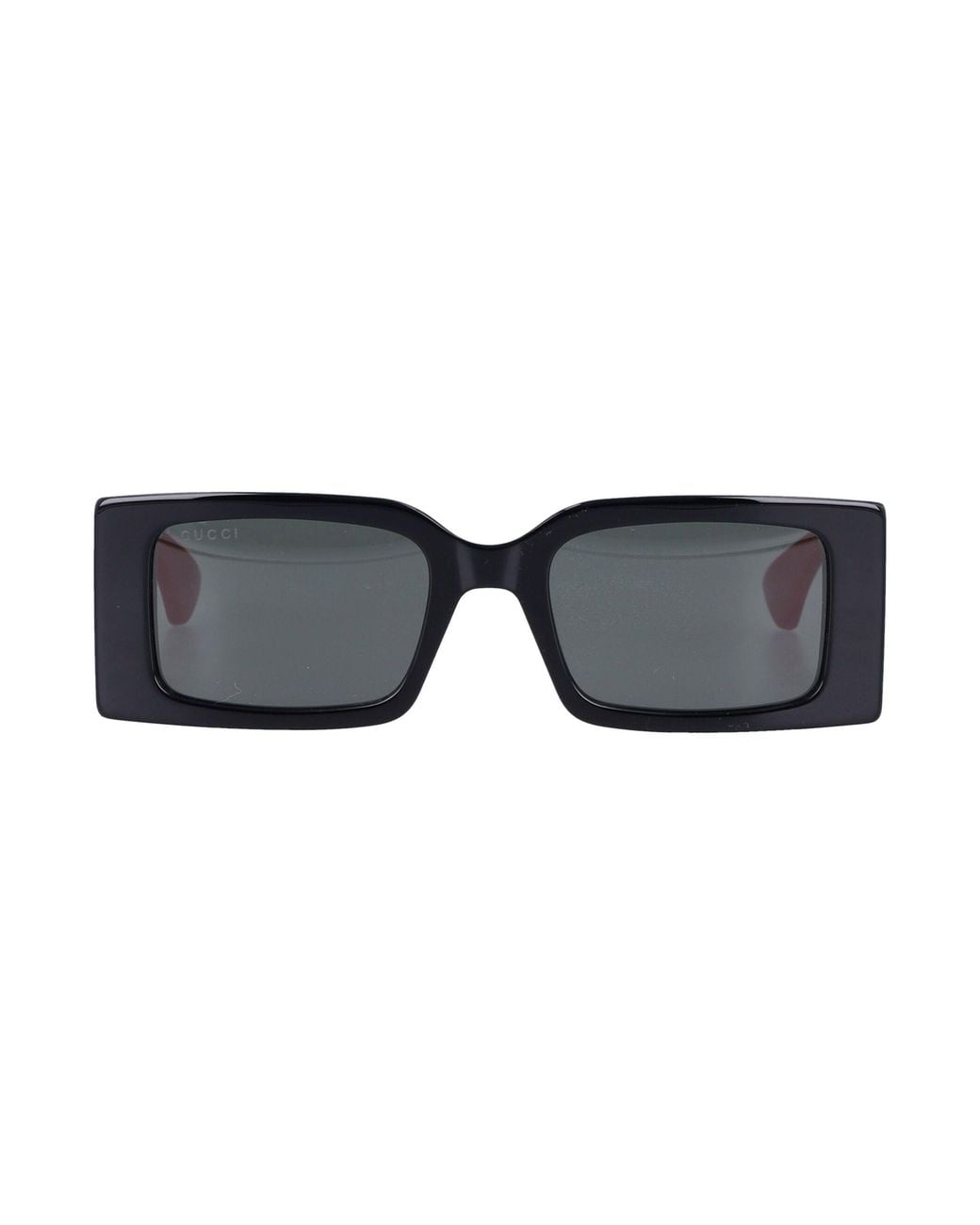 Gucci Black Oversized Rectangular Sunglasses