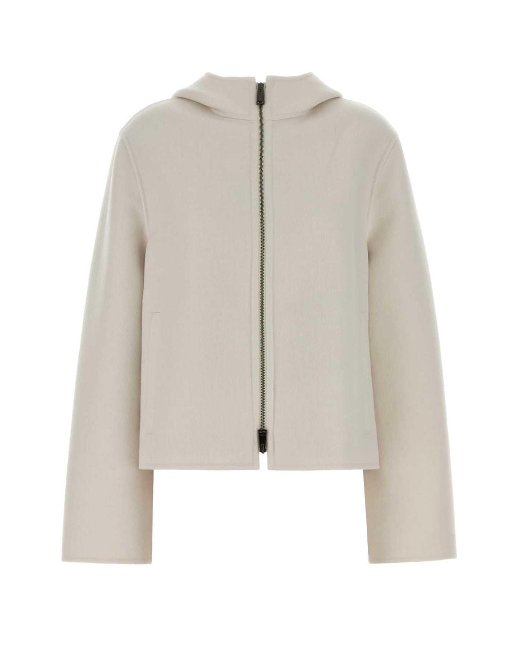 Fendi White Wool-Blend Jacket