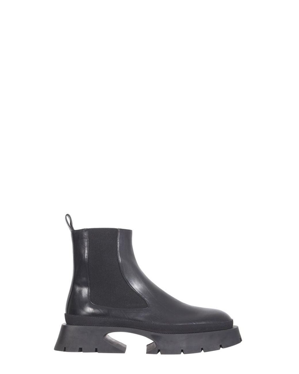 Jil Sander White Elevated Stane Boots With 4 Cm Heel