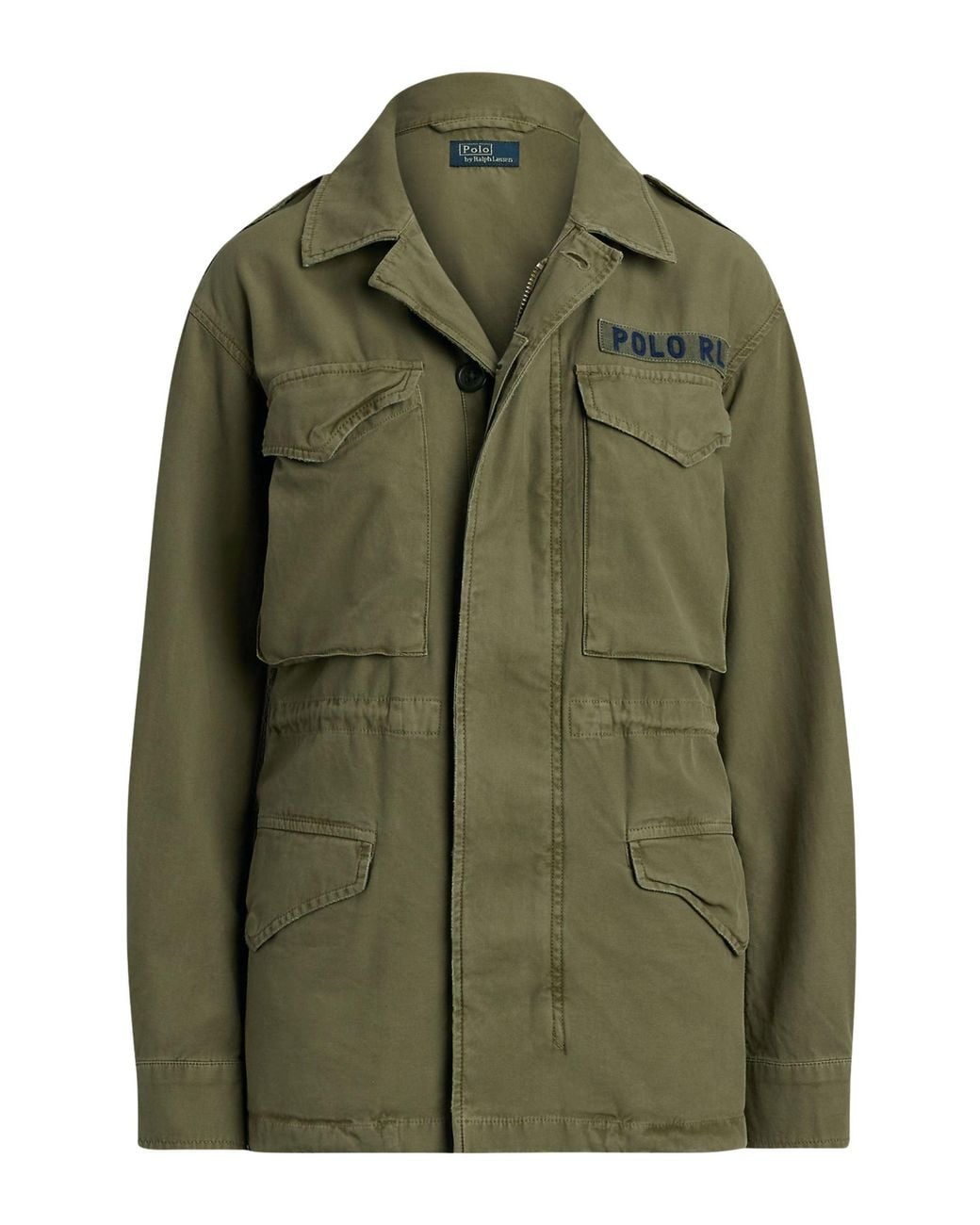 Ralph Lauren Green Logo-Patch Jacket