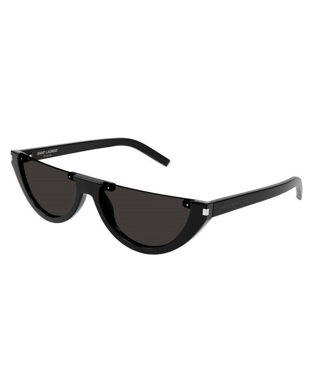 Saint Laurent Black Sl563 Rectangular Sunglasses for men