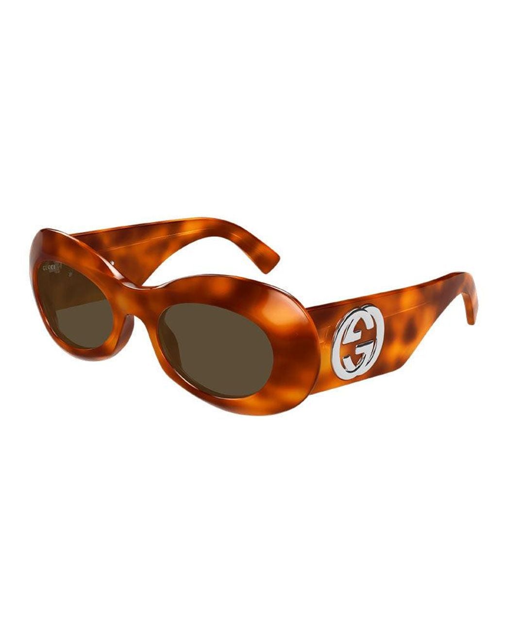 Gucci Brown Gg1696S Mini Sunglasses For