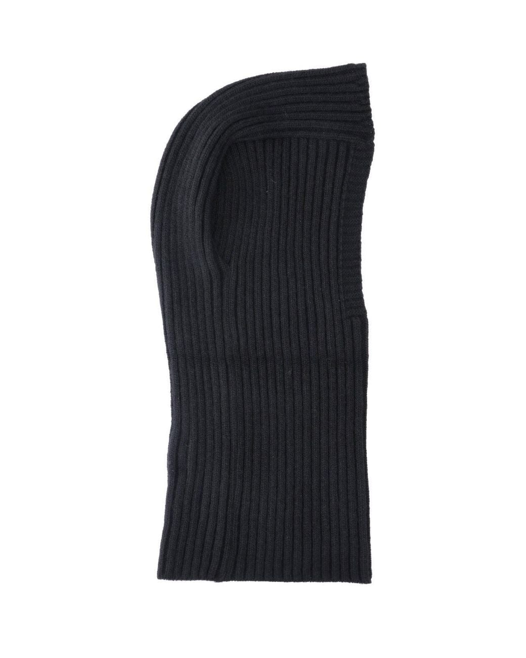 Needles Black Ribbed Knit Balaclava for men