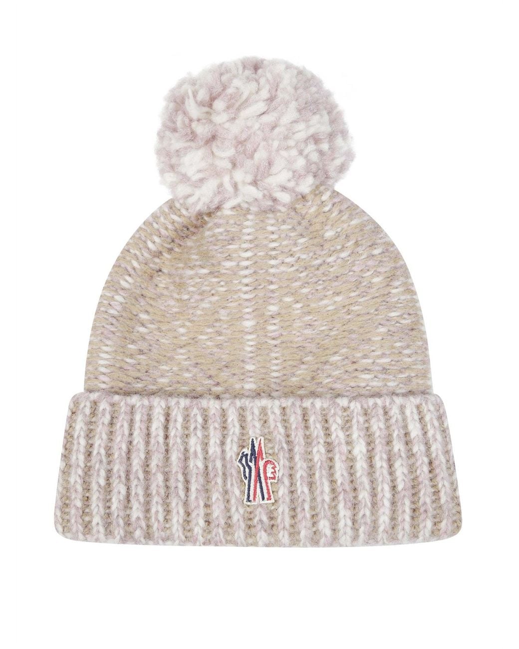 Moncler White Mini Knit Hat