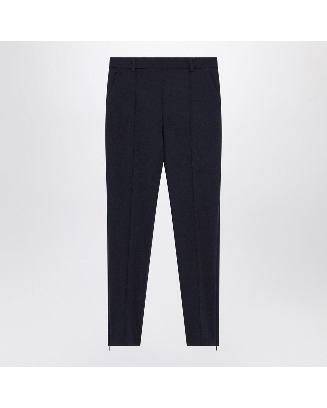 Gucci Blue Slim Wool Trousers