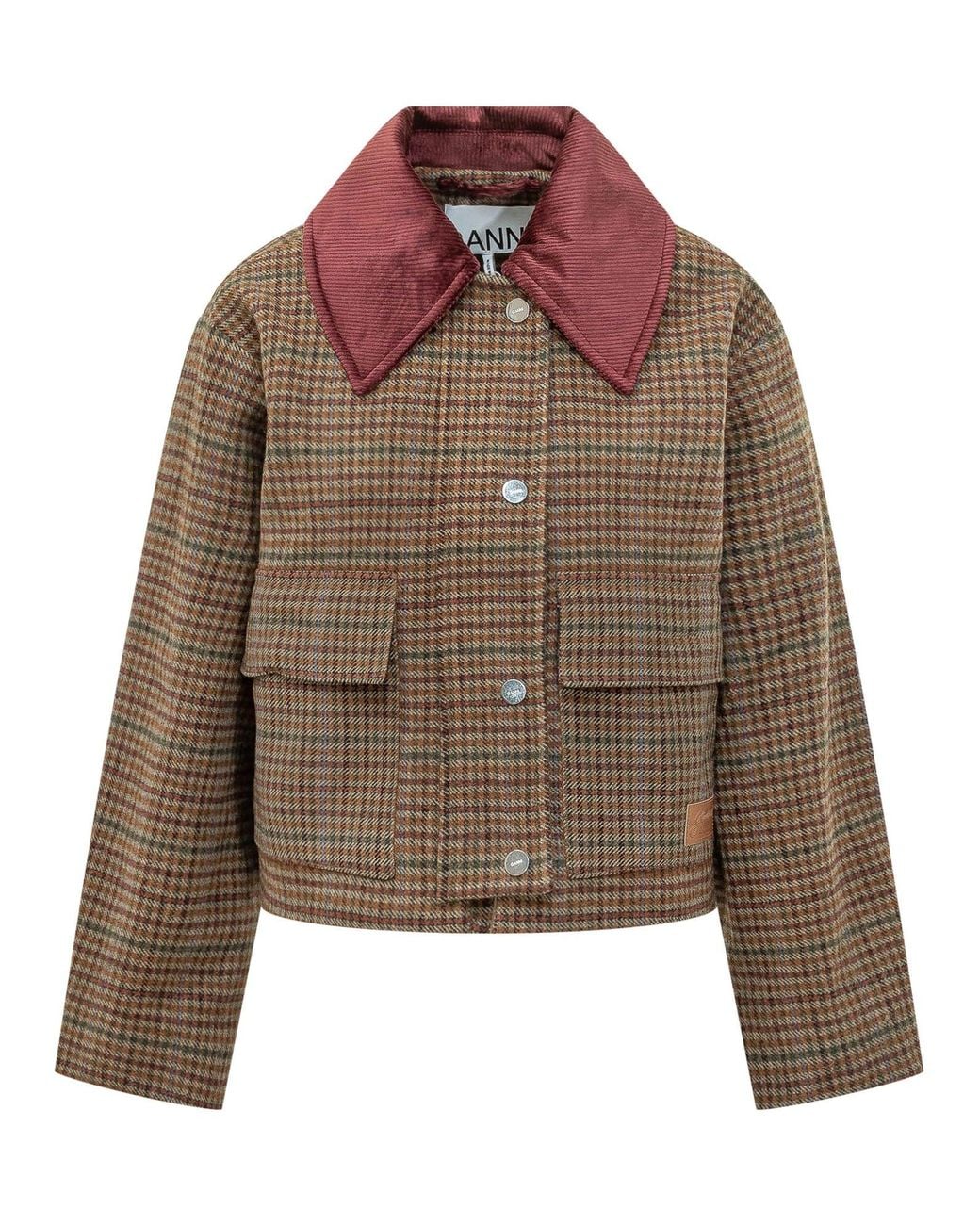 Ganni Brown Short Barn Jacket