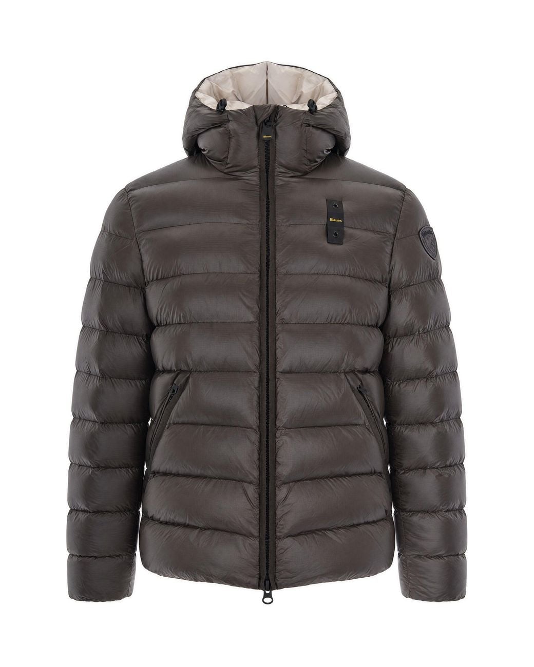 Blauer Gray Hooded Puffer Jacket for men