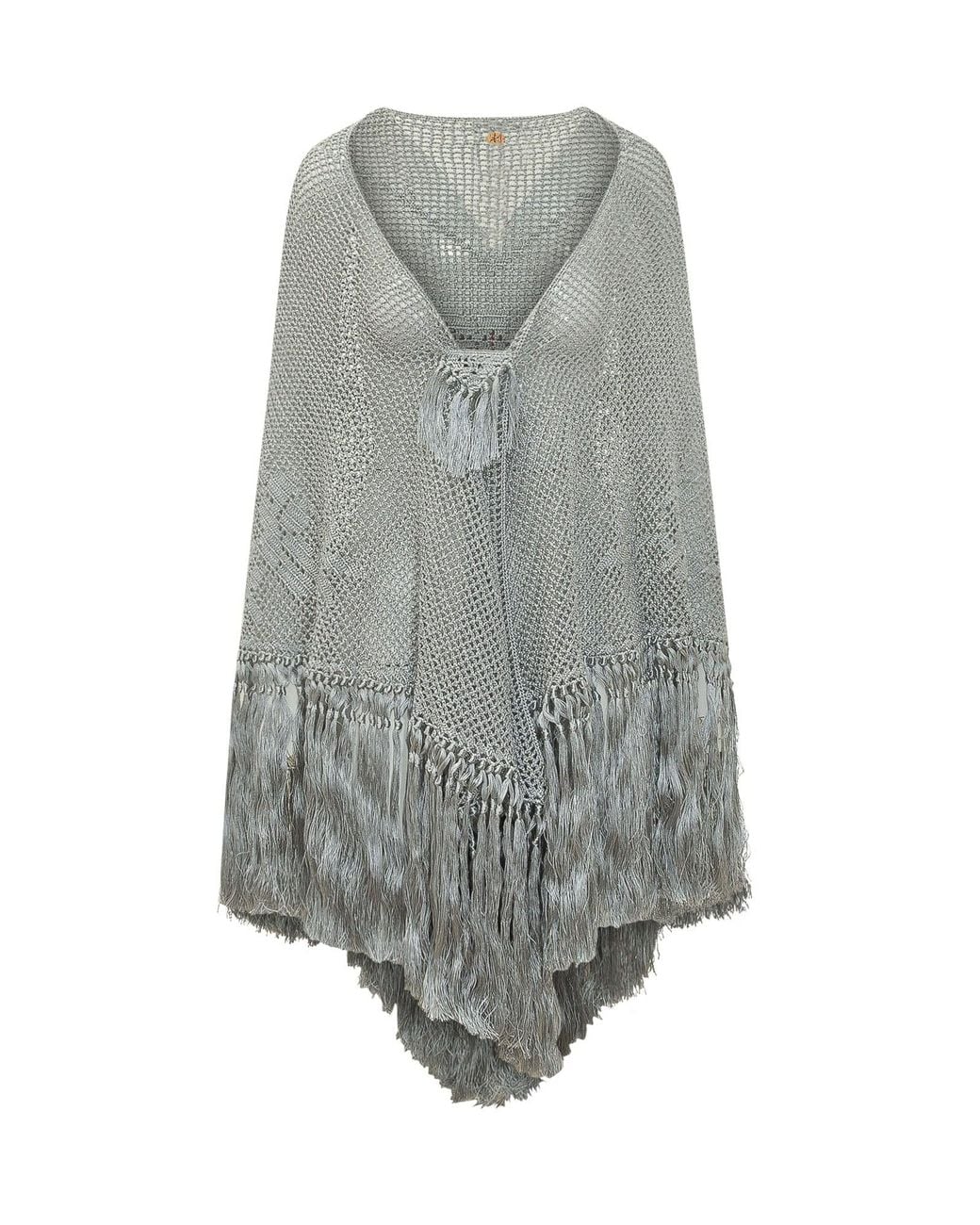 Chiara Is Gray Shawl Wrap Mantella
