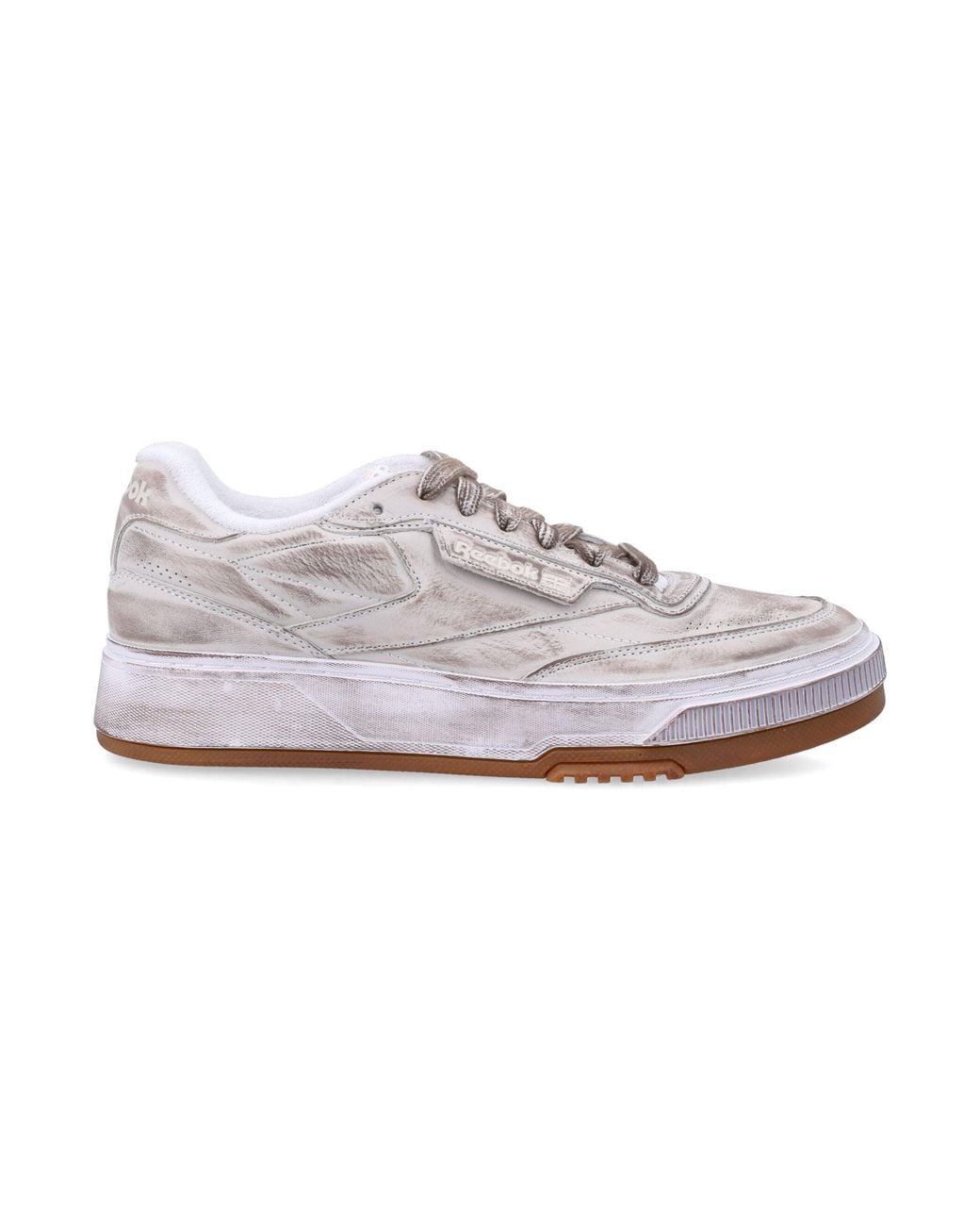 Reebok White Classic Platform Sneakers
