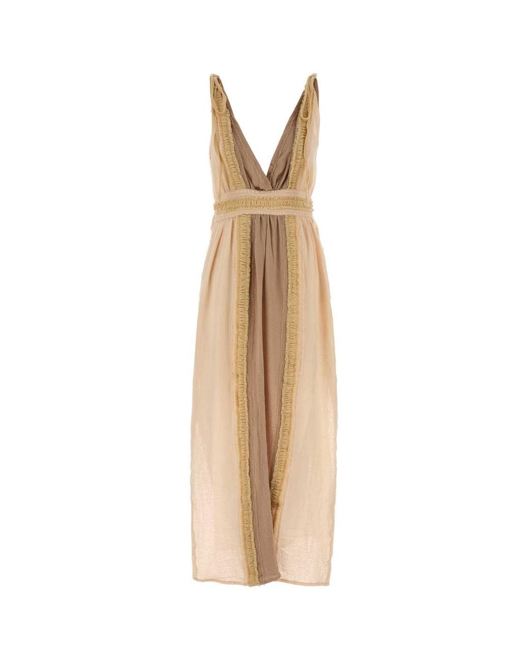 Mini Caravanas Caravana Ephra Cotton Dress in Natural | Lyst