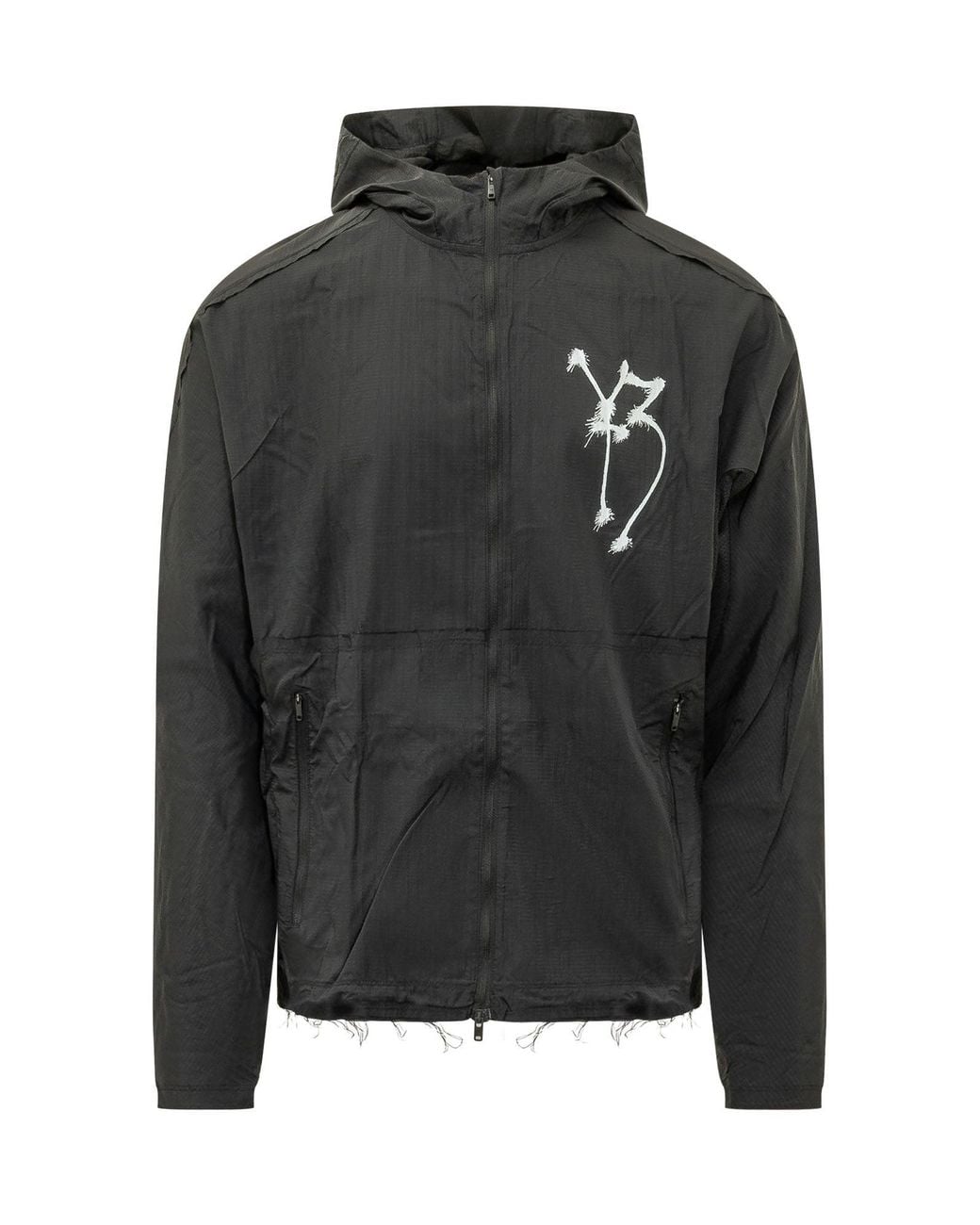 Y-3 Black Graphic Run Jacket