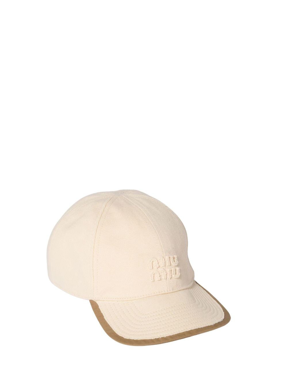 Miu Miu Natural Dual-Effect Baseball Cap