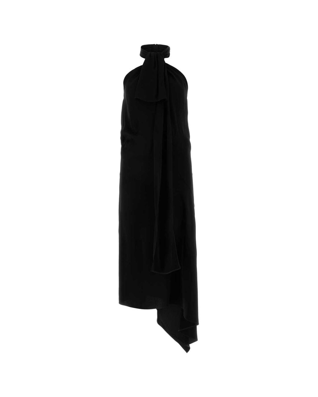 Givenchy Black Asymmetrical Mini Dress For