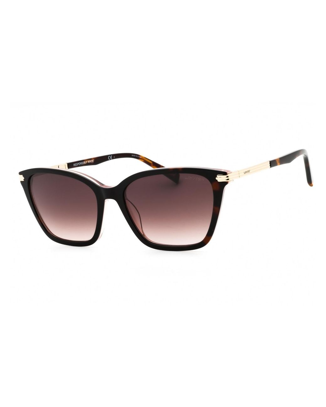 Levi's Brown Lv 5017/S Rectangular Plastic Sunglasses