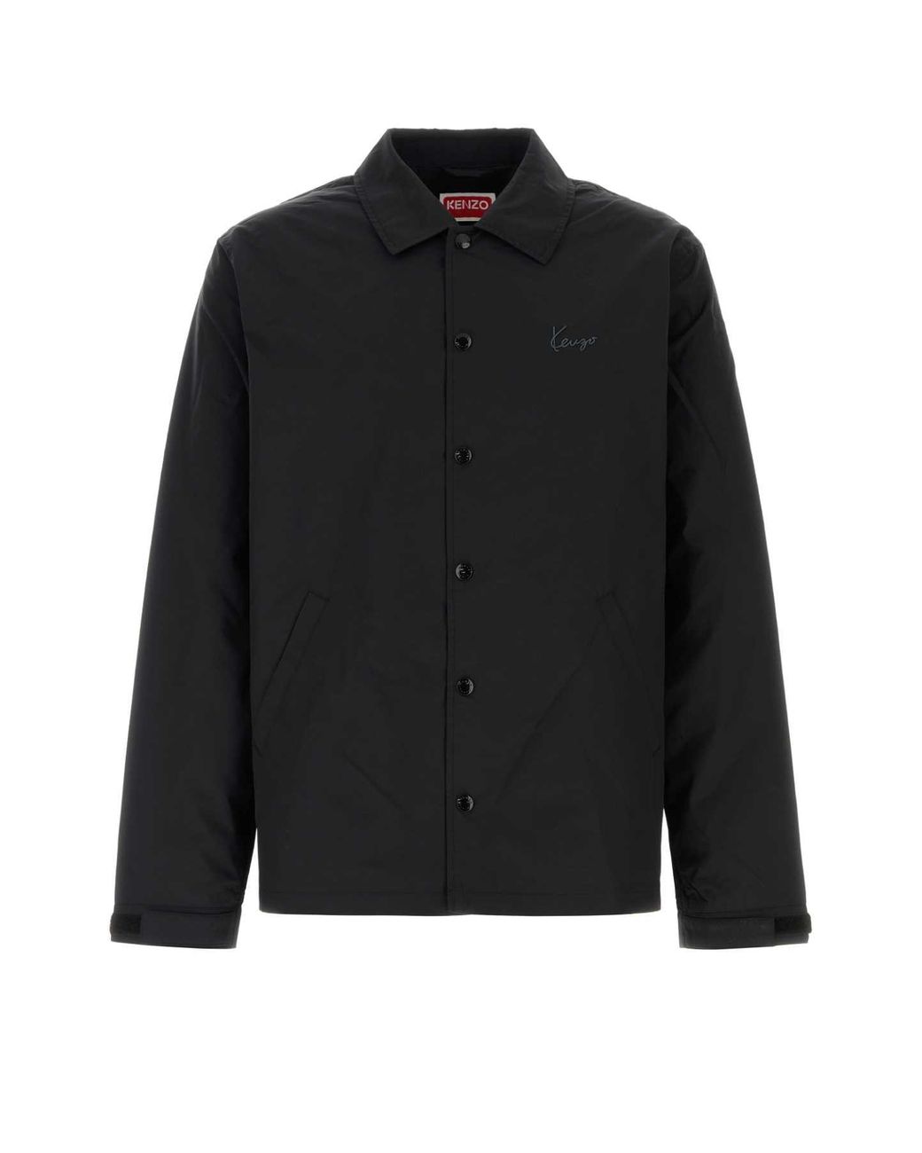 KENZO Black Cotton Blend Jacket for men