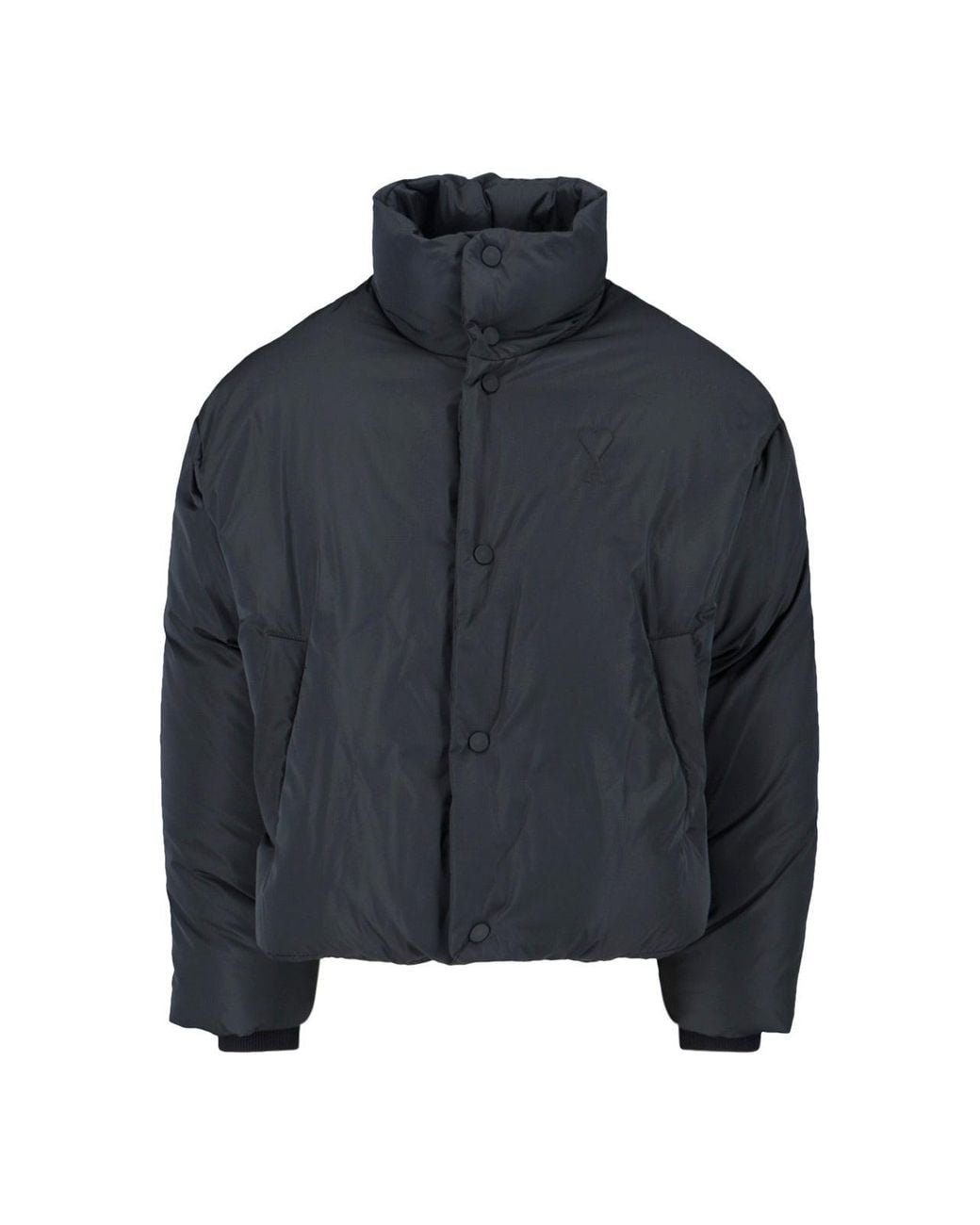 AMI Blue Sleek Jacket With Structured Silhouette for men