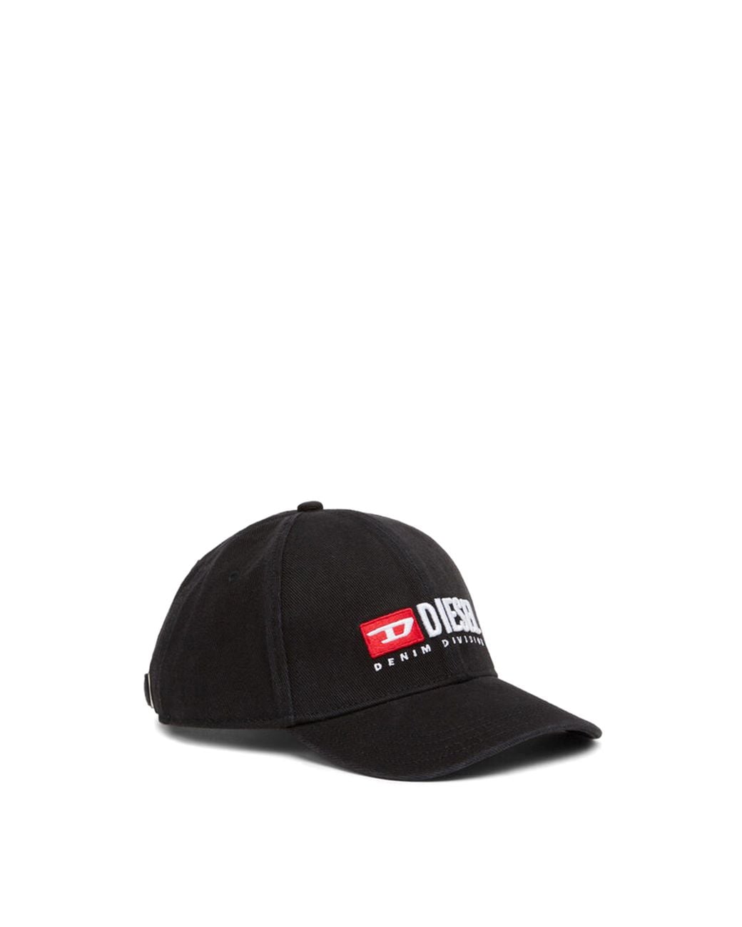 DIESEL Black Elevated Logo Adjustable Cap