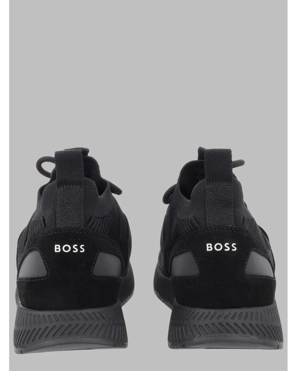 Boss Black Knit Sneaker