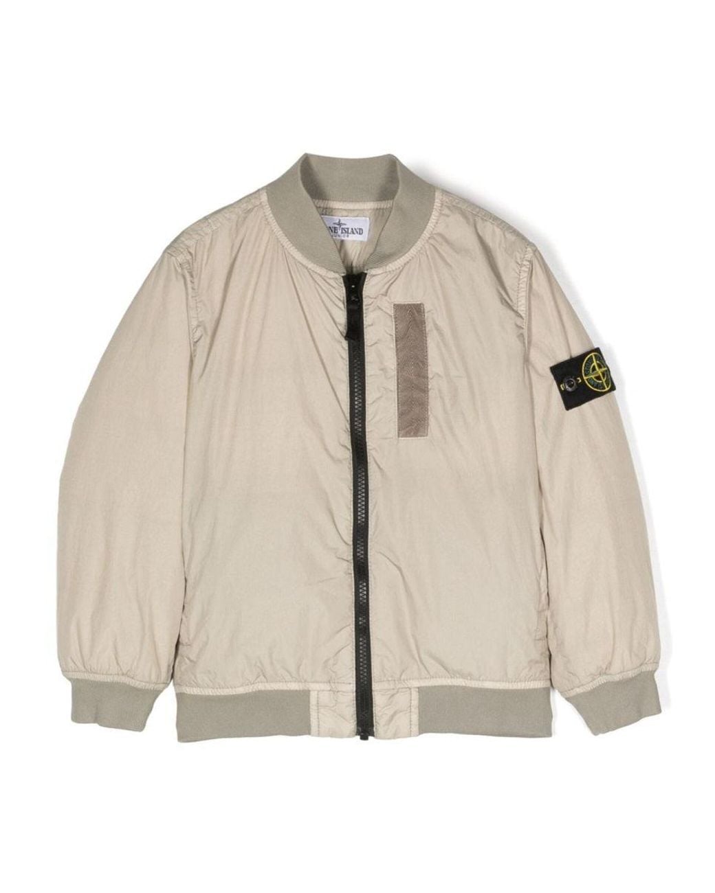 Stone Island Natural Jacket With Logo