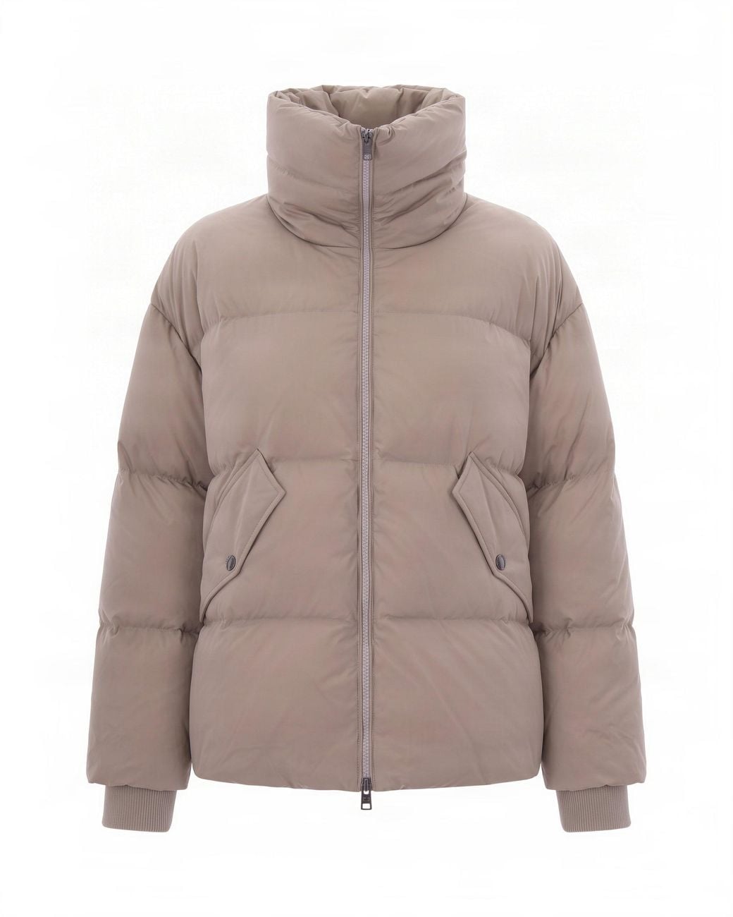 Woolrich Brown Hooded-Style Puffer Jacket