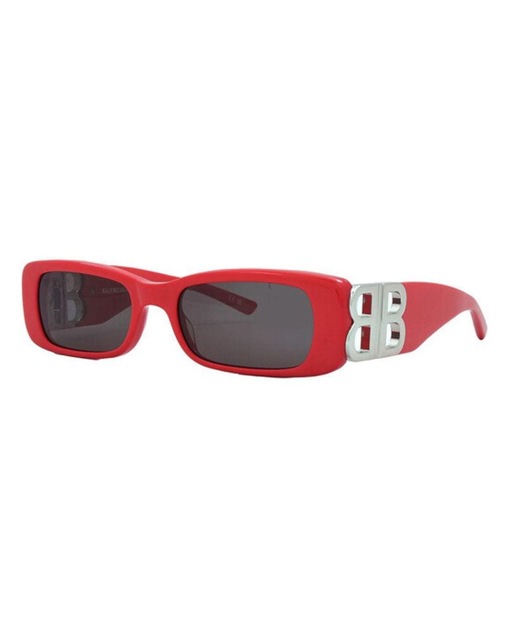 Balenciaga Red Mini Sunglasses
