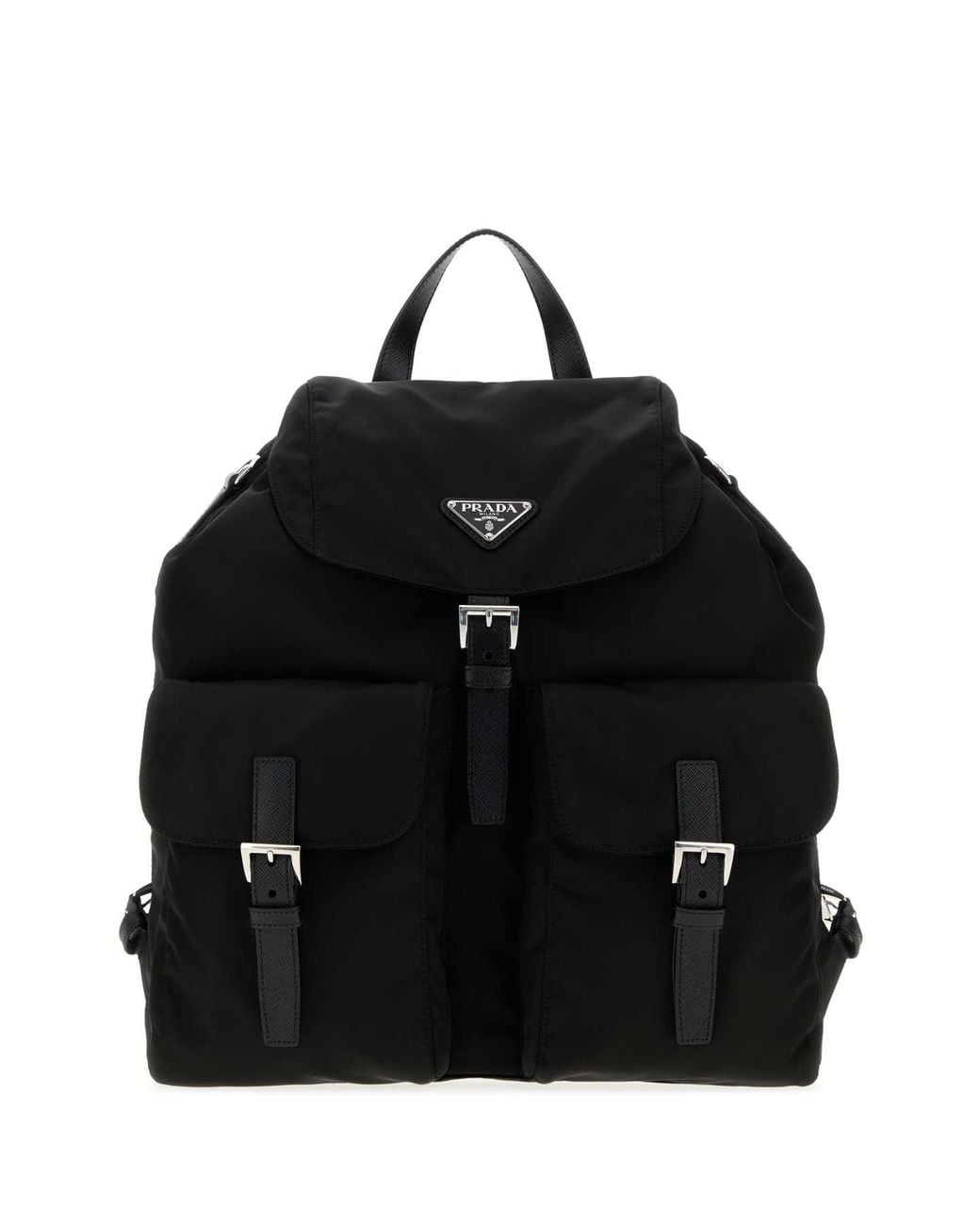 Prada Black Canvas Mini Backpack for men