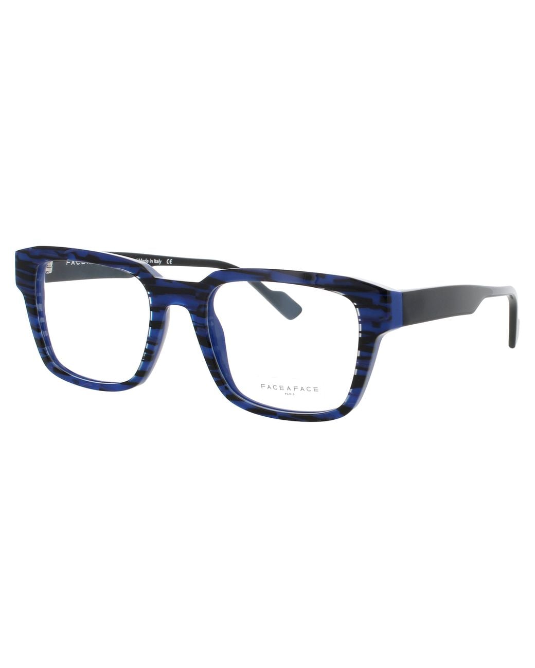 Face A Face Black Rectangular Eyeglasses 53-20-145