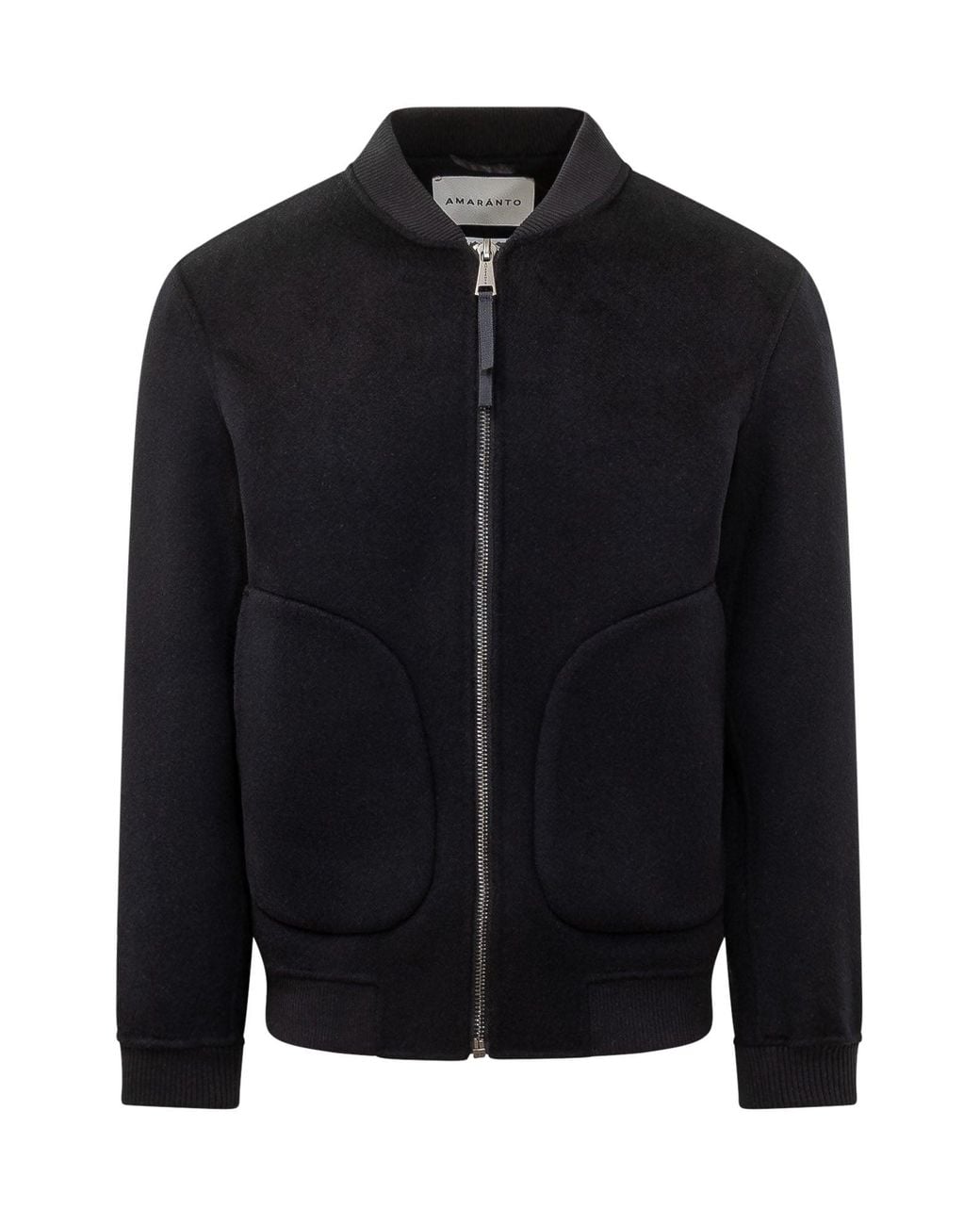 Amaranto Black Bomber Jacket for men